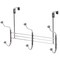 Chrome 6 Hook Hanger Organizer, Hang Over The Door Kitchen Vanity Towel Hook, Entryway Coat Rack